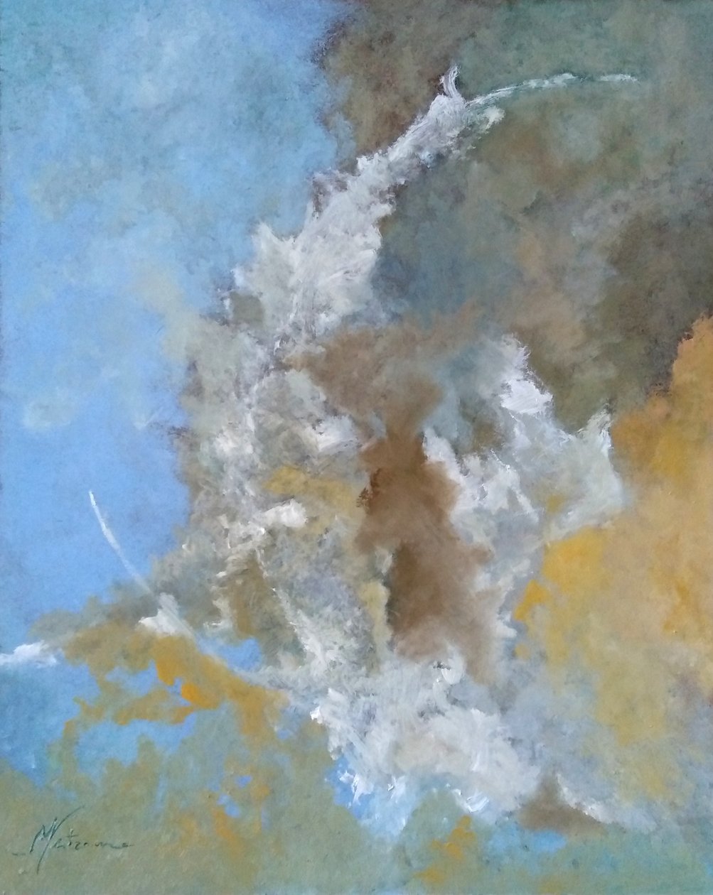 Studie ocker Wolken von M. Vet