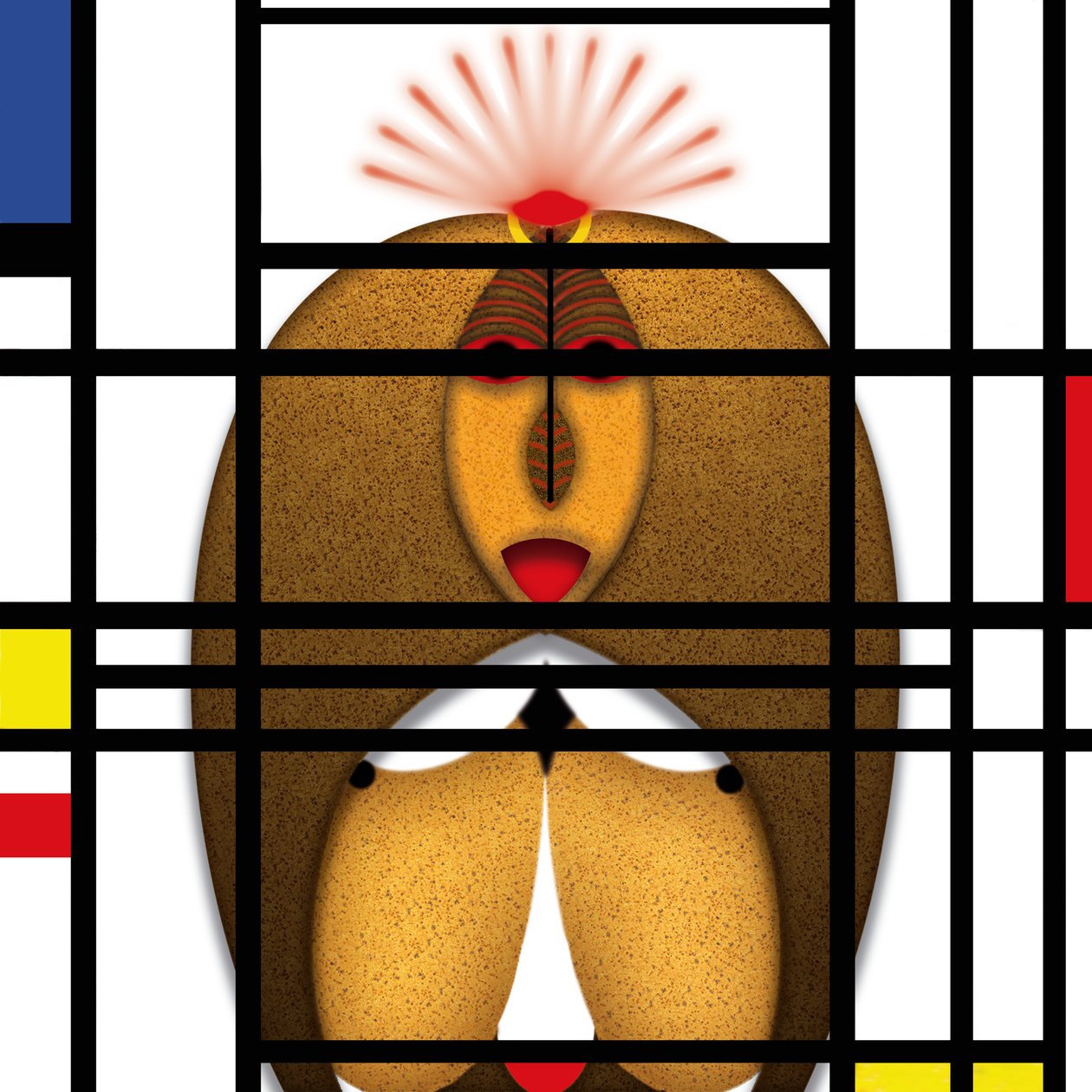 Lockdown (XVIII) - (aus der Serie Animal Rationale) von Alexander Eibach