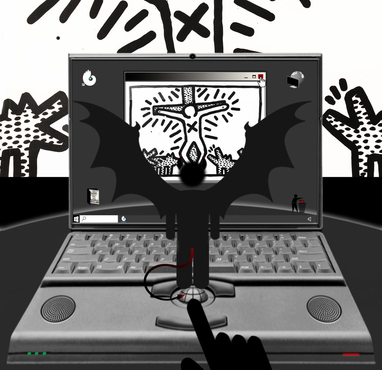 Der Antichrist (V) - (aus der Serie: Windows) von Alexander Eibach
