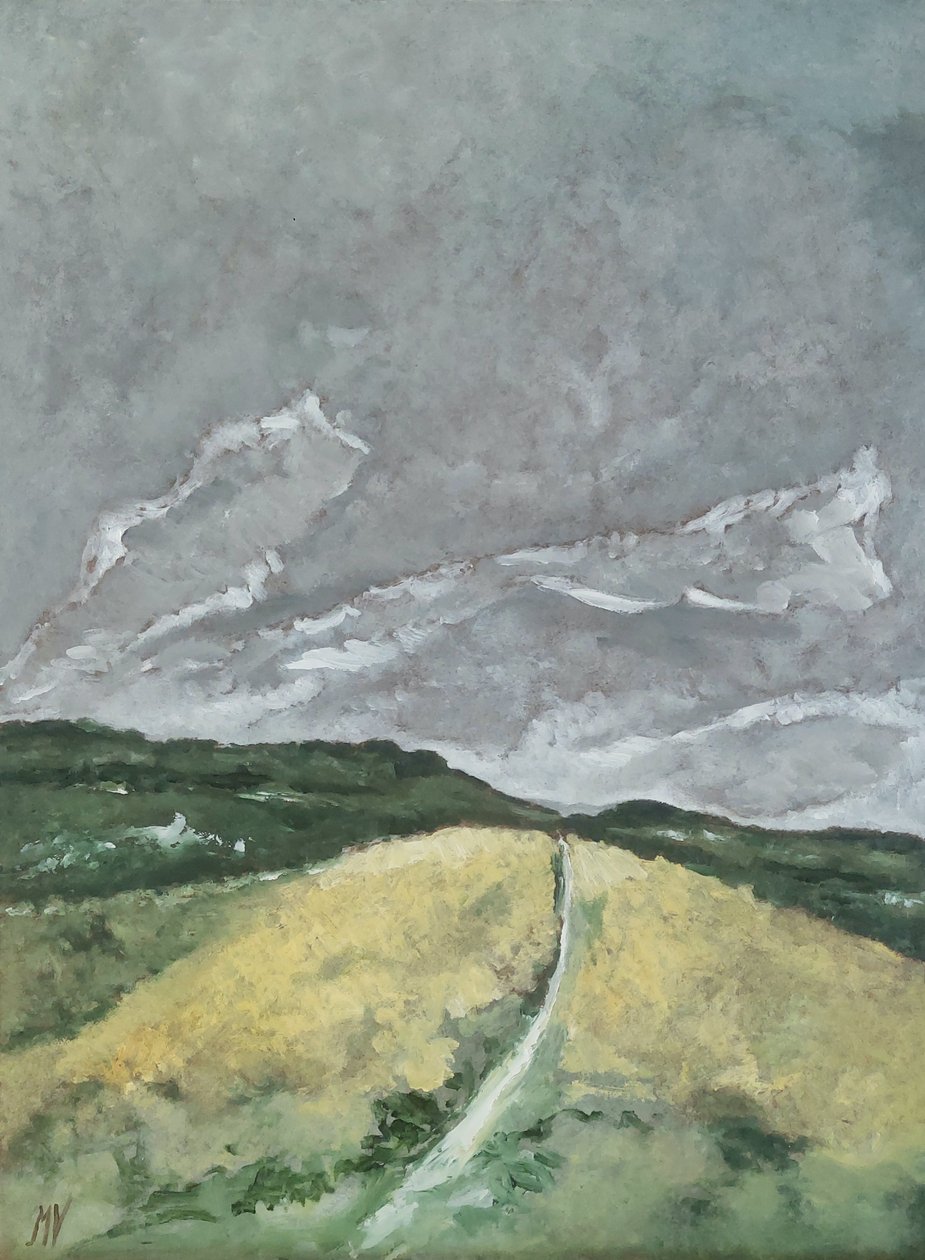 Hügelige Landschaft anderswo von M. Vet