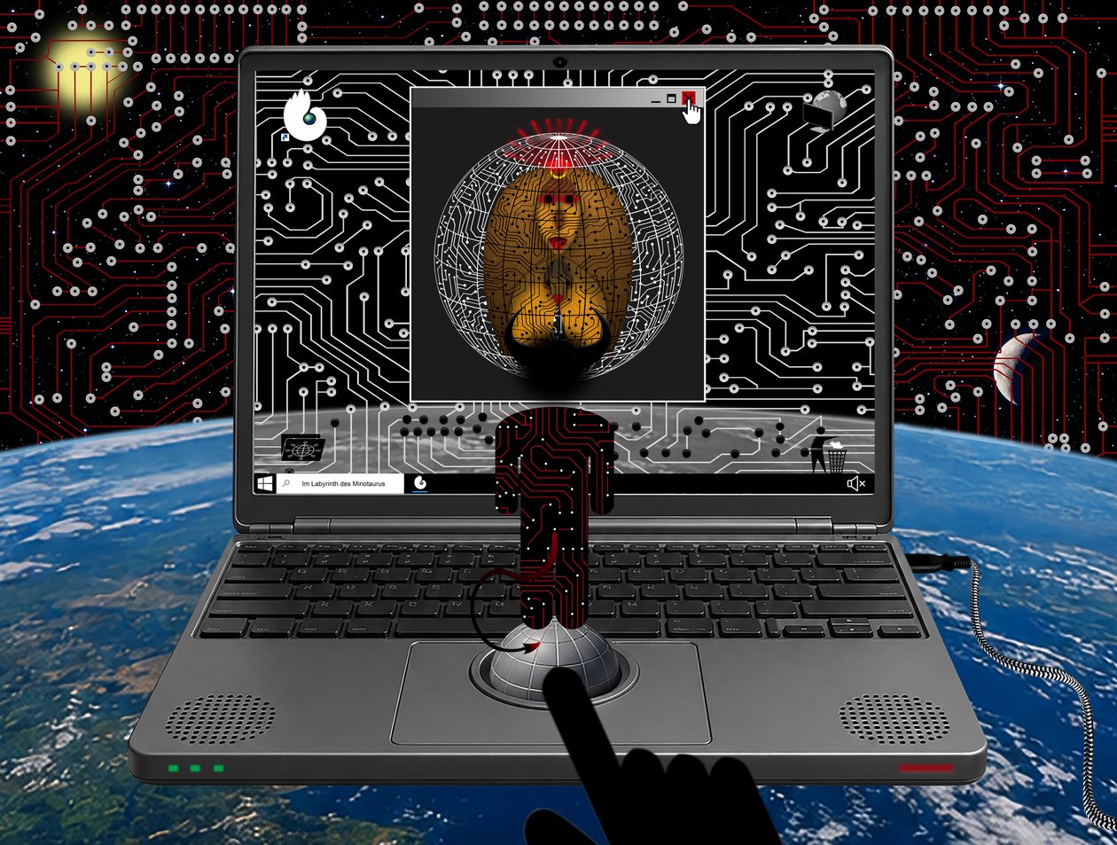 Im Labyrinth des Minotaurus (II) von Alexander Eibach