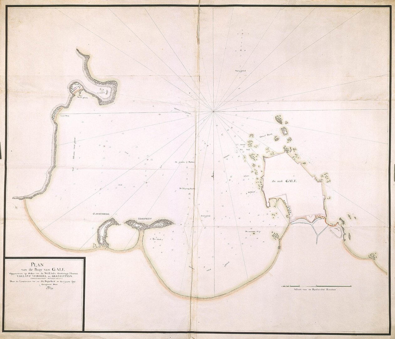 Grundriss der Bucht von Gale von A.A. Buijskes