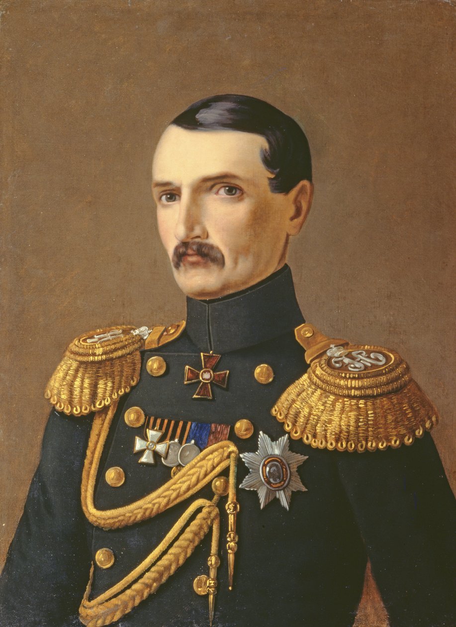 Porträt von Admiral V.A. Kornilow (1806-1854), Held der Krim von A.F. Permyakov