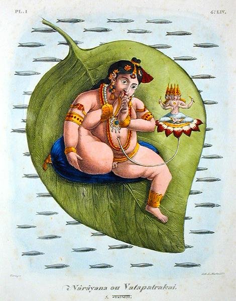 Narayana oder Vatapatrakai, graviert von de Marlet von A. (after) Geringer