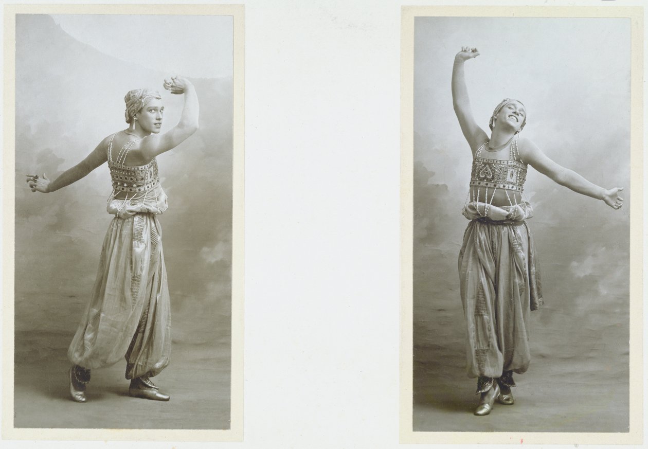 Porträt von Vaslav Fomich Nijinsky (1889-1950) in der Rolle des schwarzen Sklaven aus 