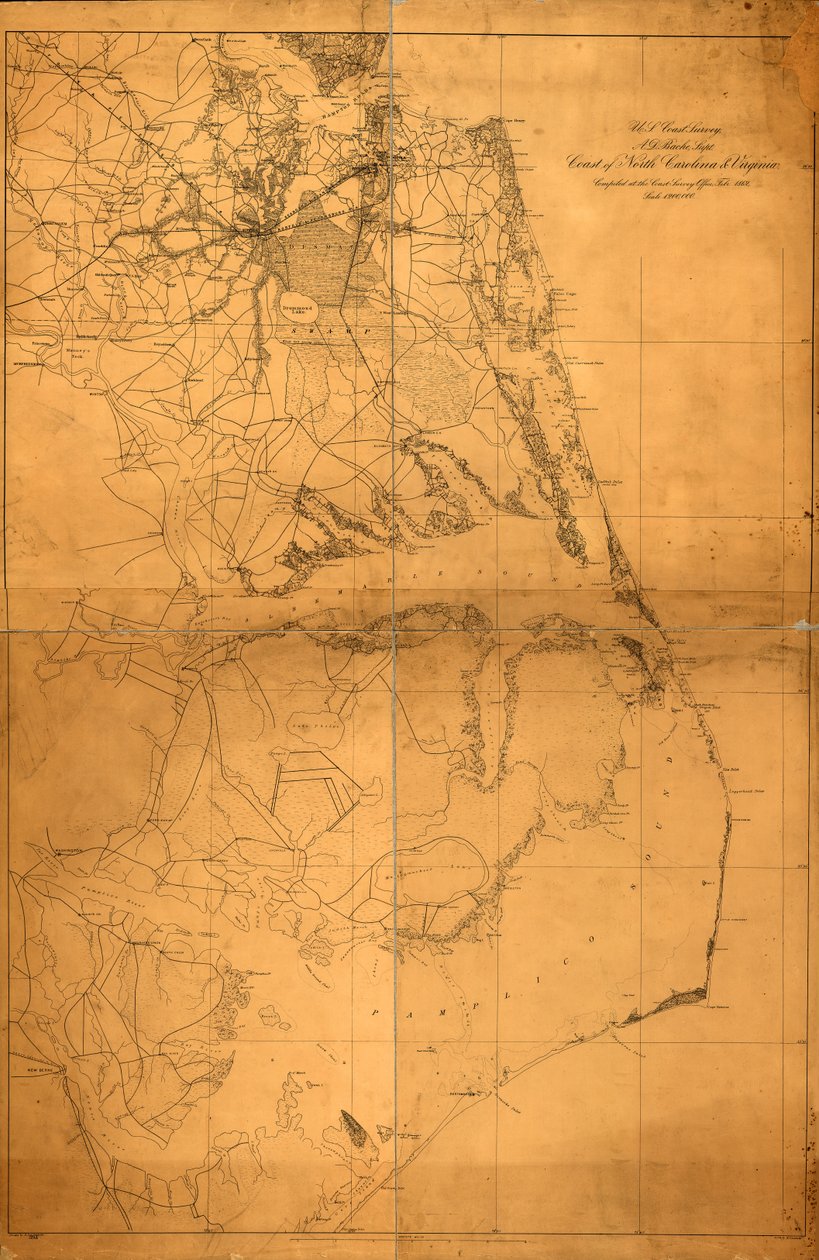 Küste von North Carolina und Virginia von A. Lindenkohl