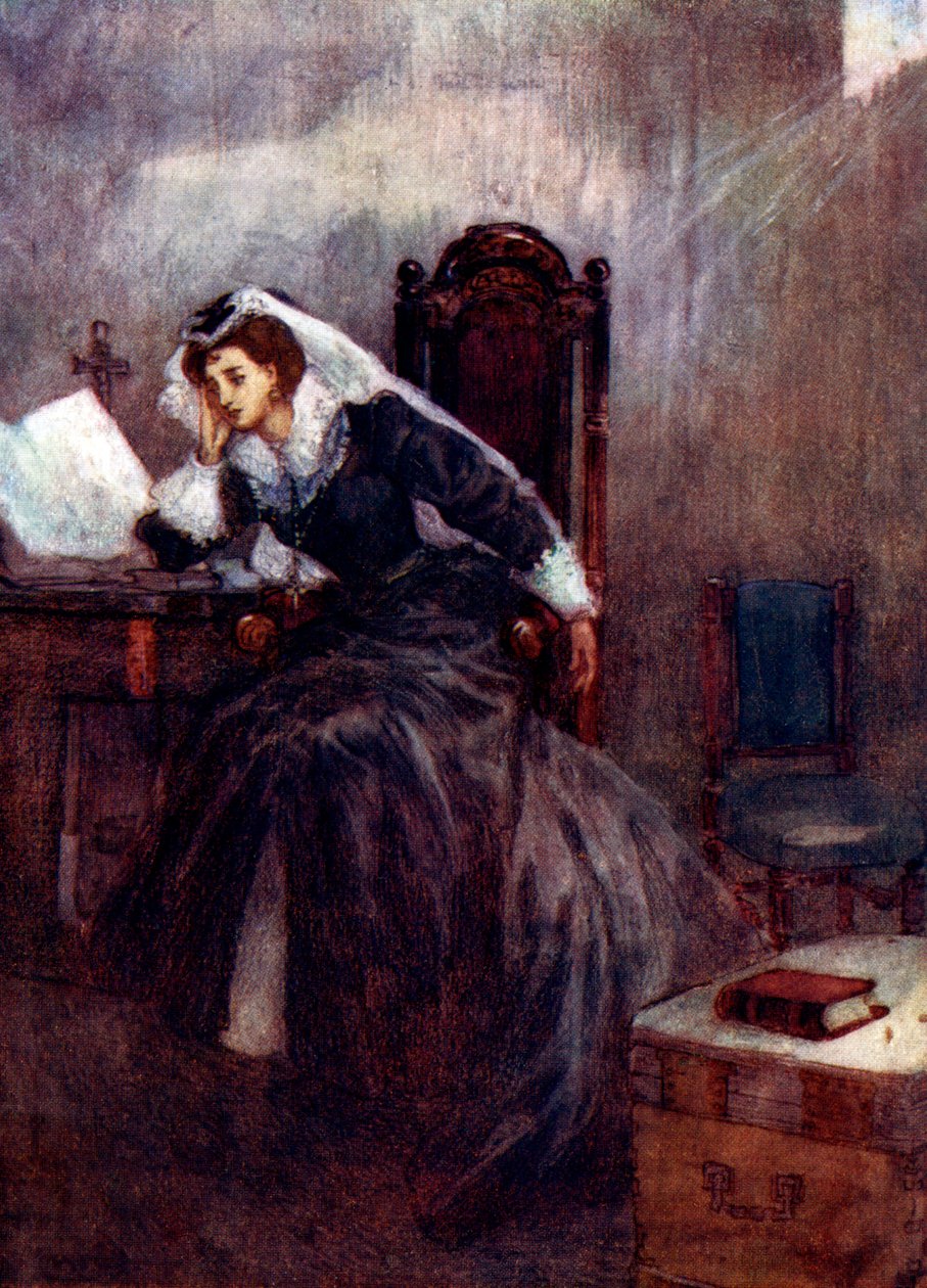 Neunzehn Jahre lang wurde diese arme Königin im Gefängnis gehalten, 16. Jahrhundert, 1905 von A. S. Forrest