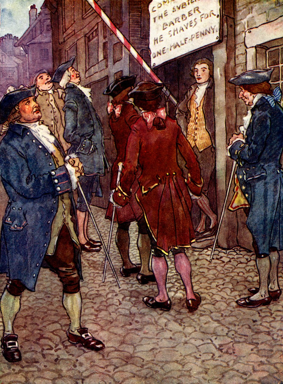 Richards Laden wurde bald zur Mode, 1750er, 1905 von A. S. Forrest