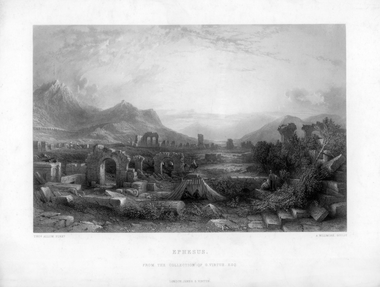 Ephesus, Türkei, 19. Jahrhundert von A. Willmore