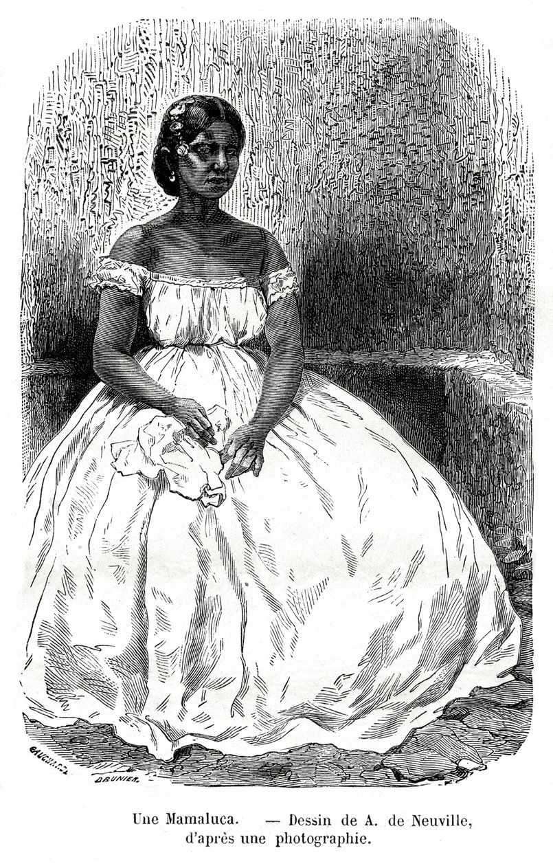 Une Mamaluca, Brasilien, 19. Jahrhundert von A. de Neuville