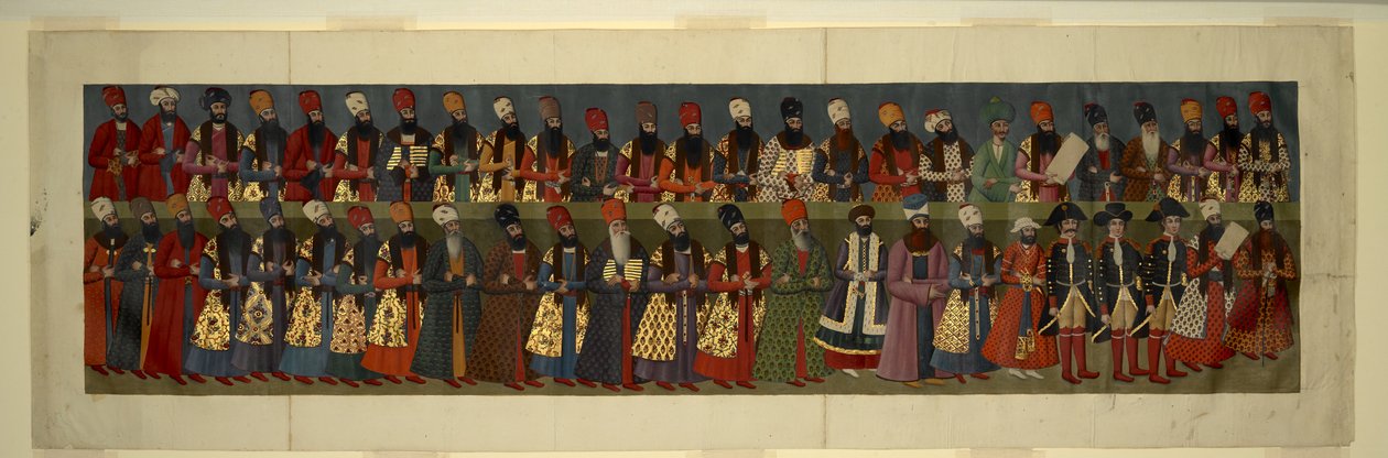Detail aus der reduzierten Kopie des großen Wandgemäldes von 