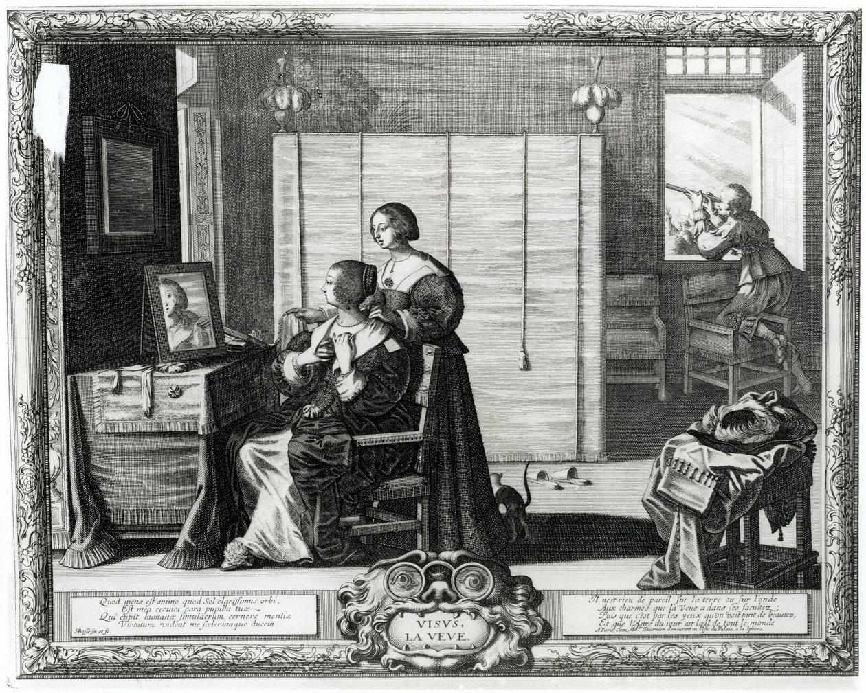 Visus La Veve, 17. Jahrhundert von Abraham Bosse