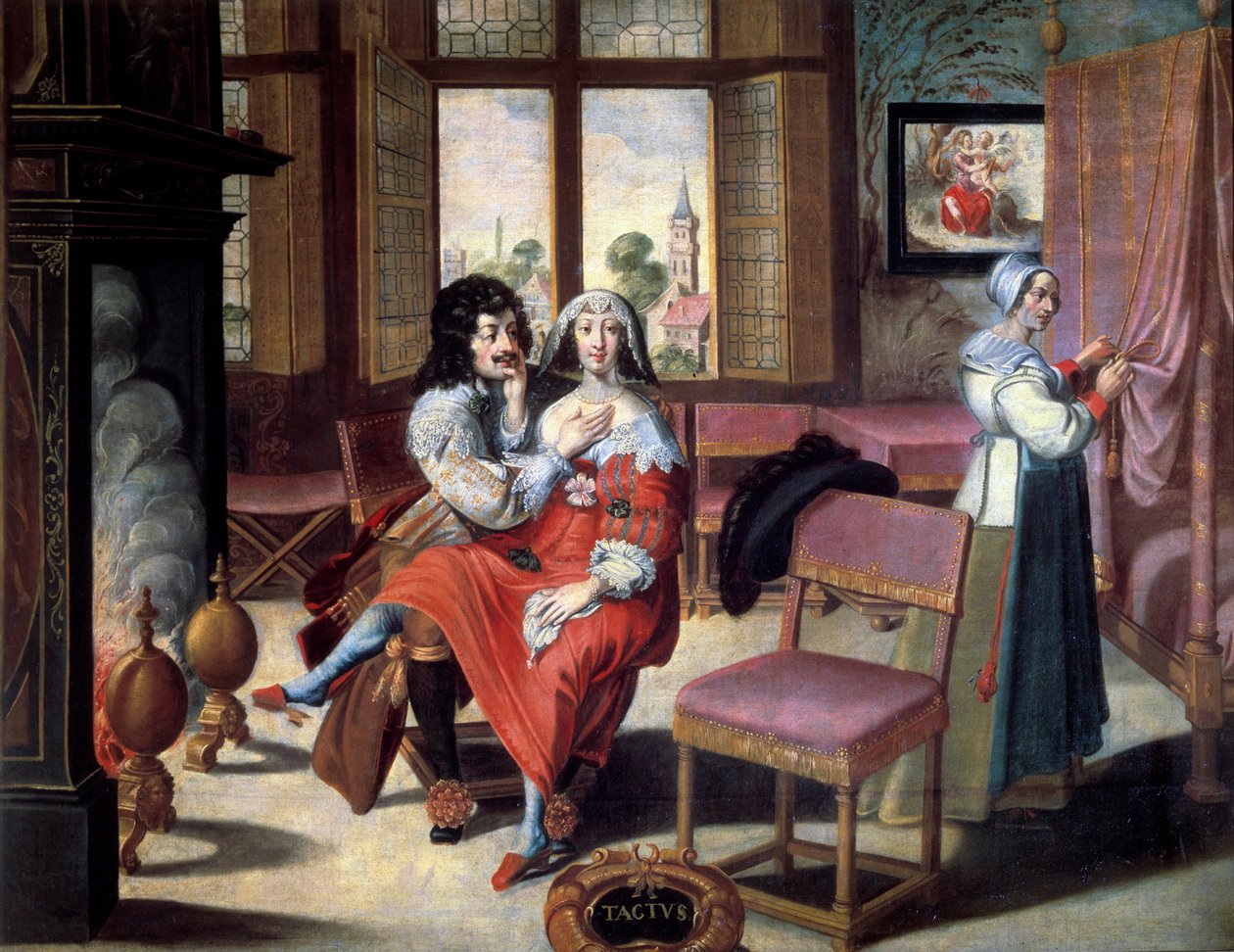 Die fünf Sinne: der Tastsinn (Detail) von Abraham (after) Bosse