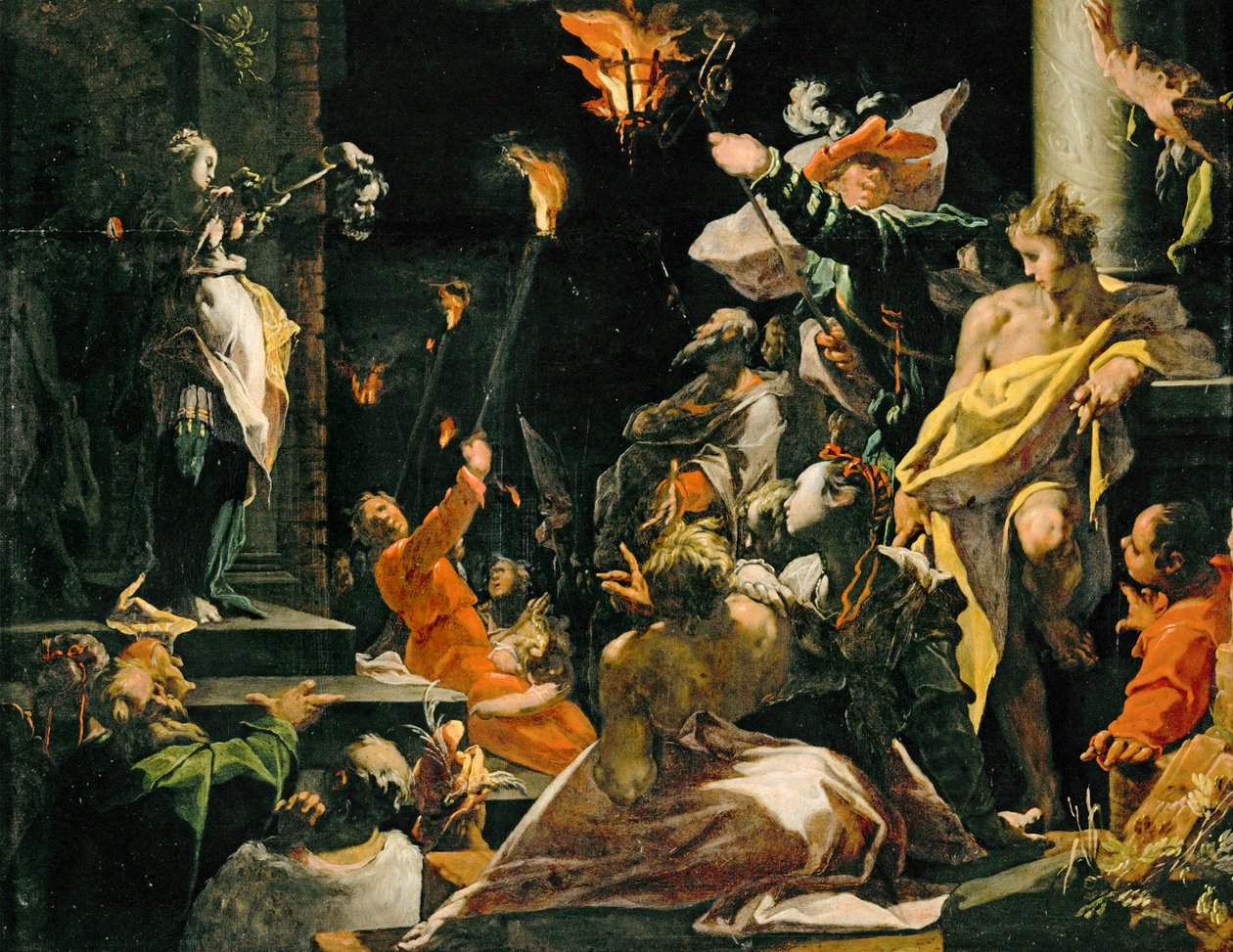 Judith zeigt dem Volk das Haupt des Holofernes von Abraham Bloemaert