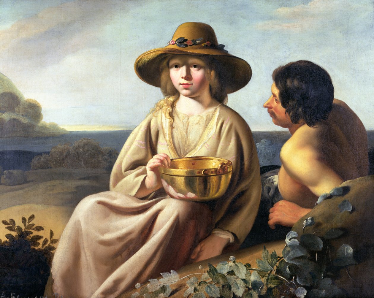 Hirte und Hirtin von Abraham Bloemaert