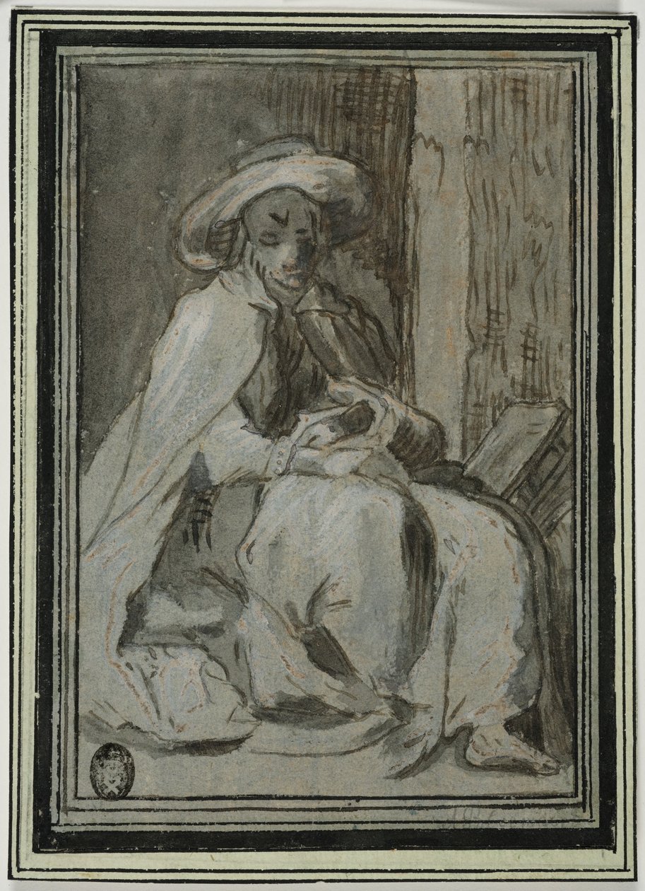 Der heilige Johannes von Lykopolis von Abraham Bloemaert