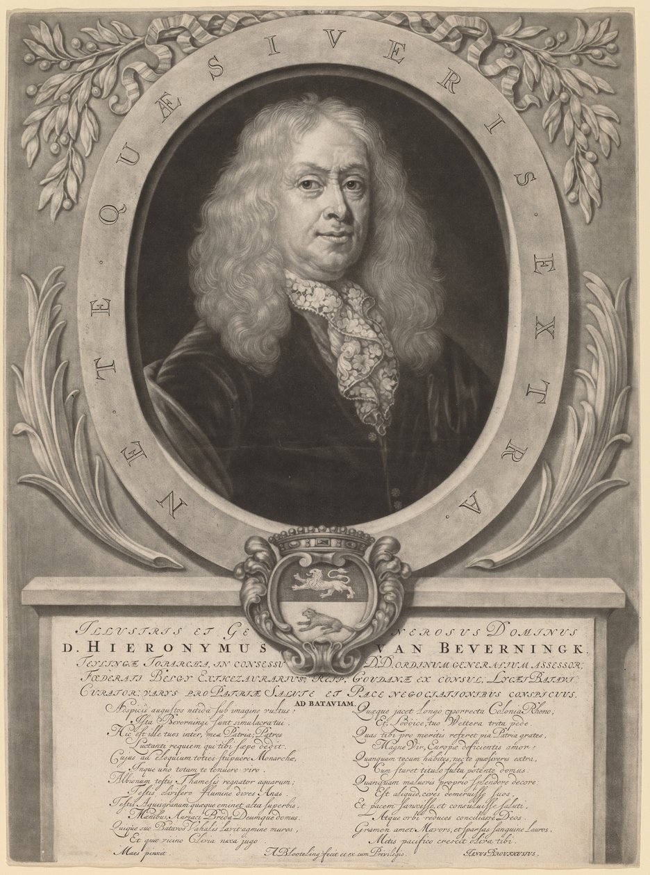 Hieronymus van Beverningk von Abraham Blooteling after Nicolaes Maes