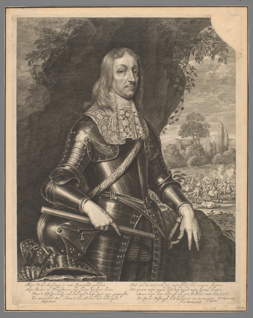 Porträt von Willem Frederik, Graf von Nassau-Dietz von Abraham Bloteling