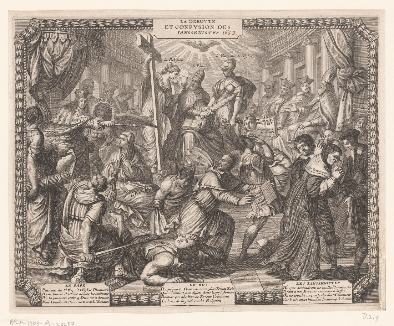 Rückzug der Jansenisten von Abraham Bosse