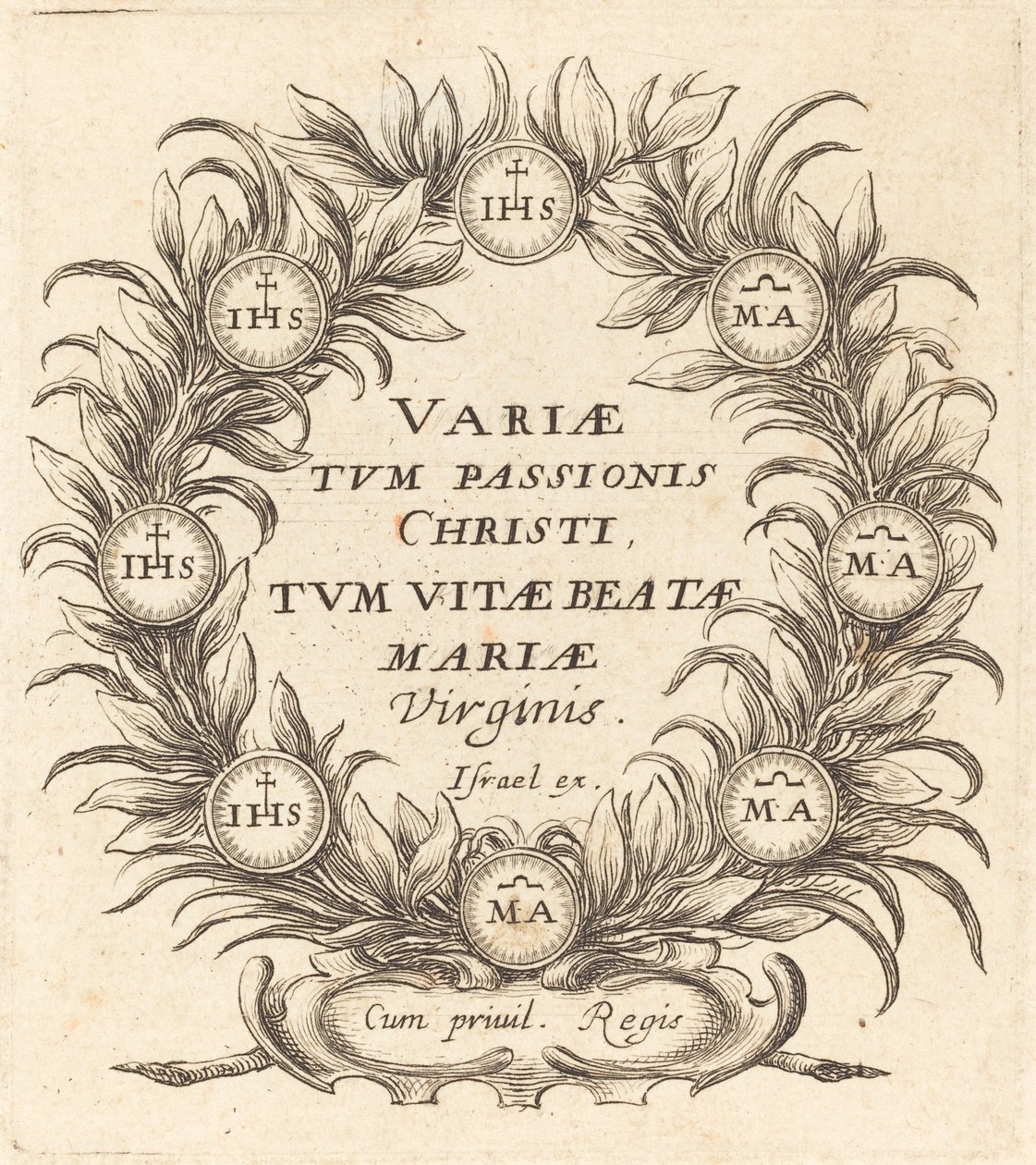 Frontispiz für Callots "Die Geheimnisse der Passion" von Abraham Bosse