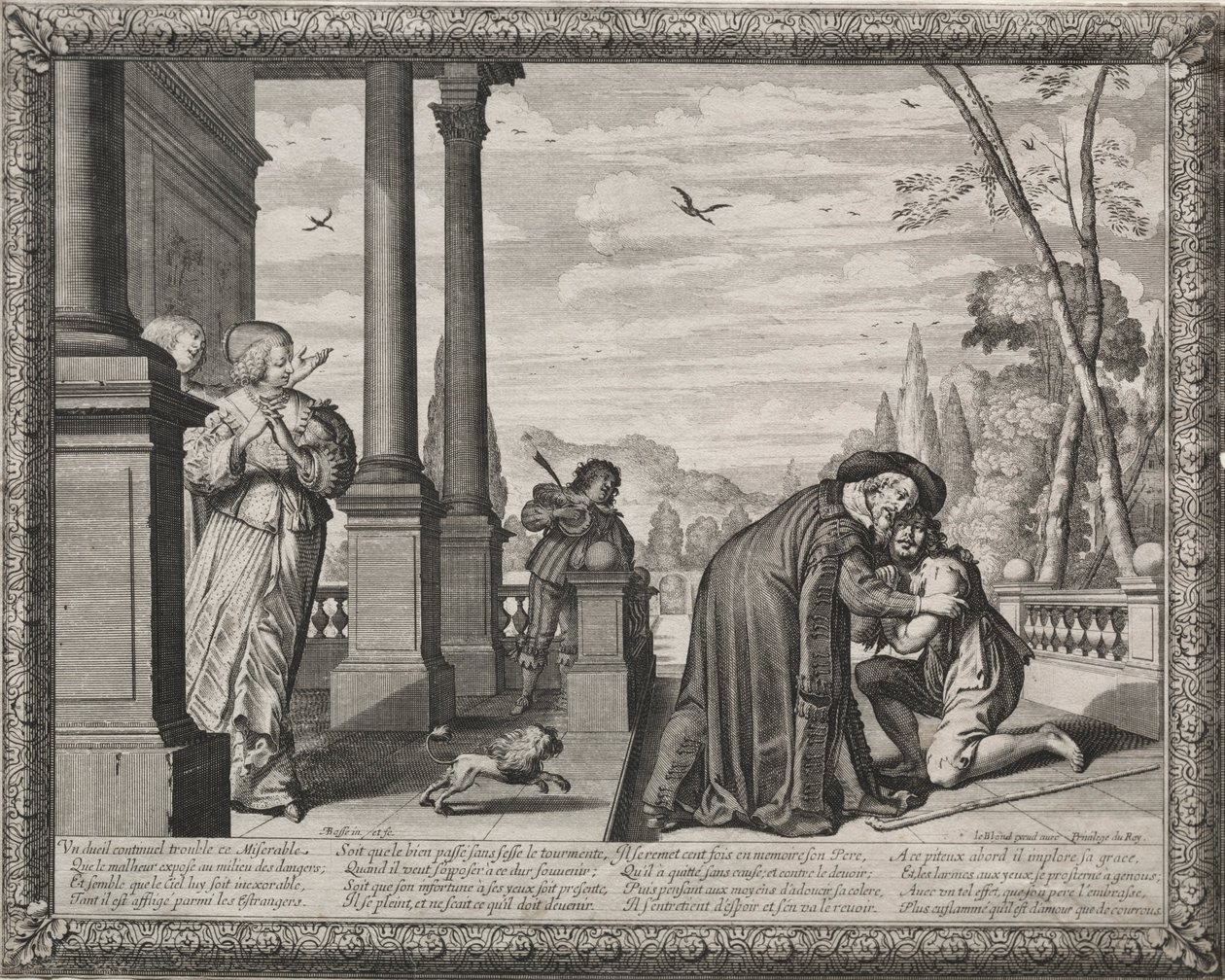 Der verlorene Sohn: Die Rückkehr des verlorenen Sohnes von Abraham Bosse
