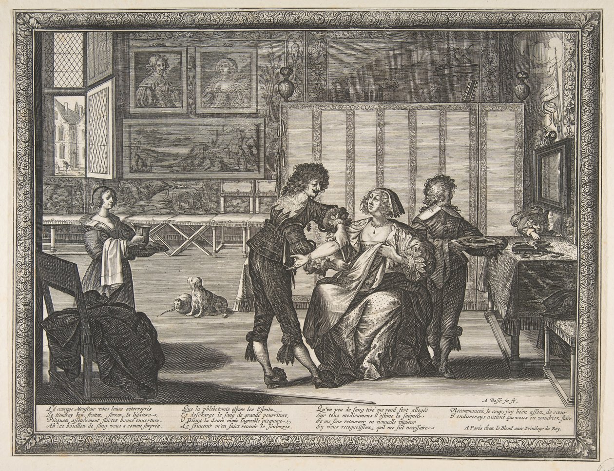 Der Chirurg La Saignée, 1632 von Abraham Bosse