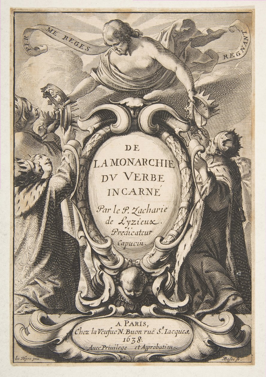 Titelseite: De la Monarchie du Verbe incarné, 1638 von Abraham Bosse