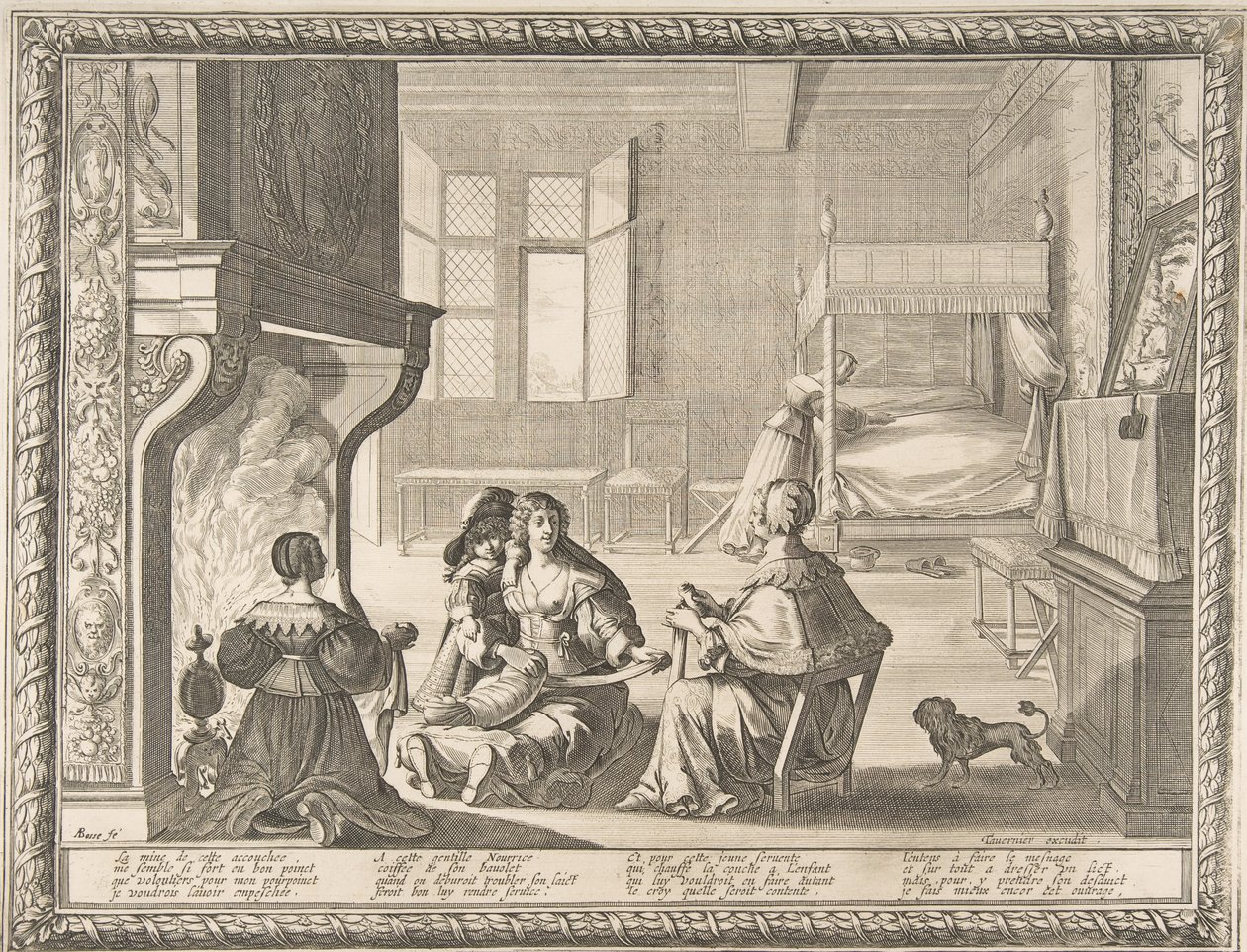 Besuch der Amme, 1633 von Abraham Bosse