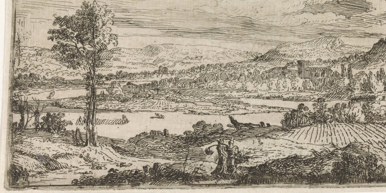 Landschaft mit Fluss von Abraham Genoels