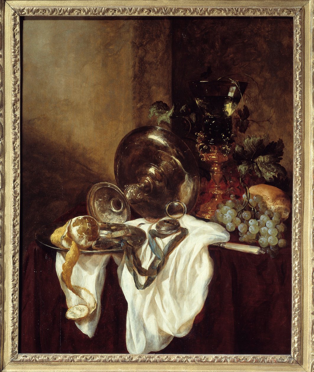 Silberpokal, Gemälde von Abraham Van Beyeren von Abraham Hendricksz van Beyeren