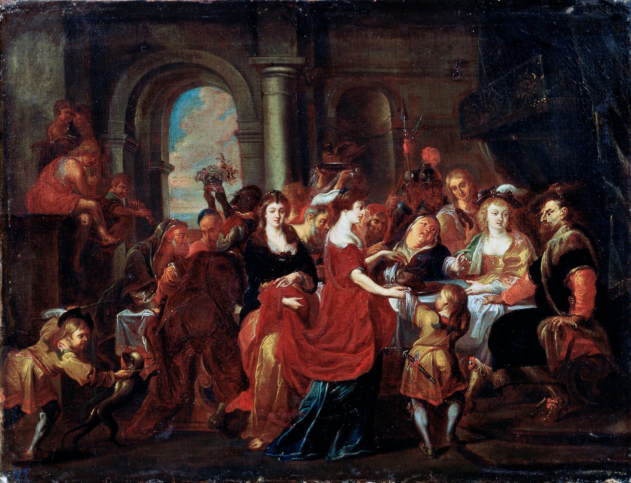 Das Fest des Herodes, 17. Jahrhundert von Abraham Jansz van Diepenbeeck