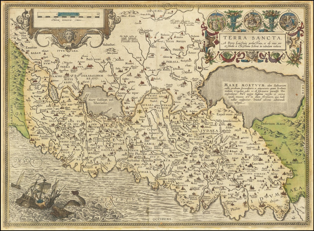 Karte - Terra Sancta, 1584 von Abraham Ortelius
