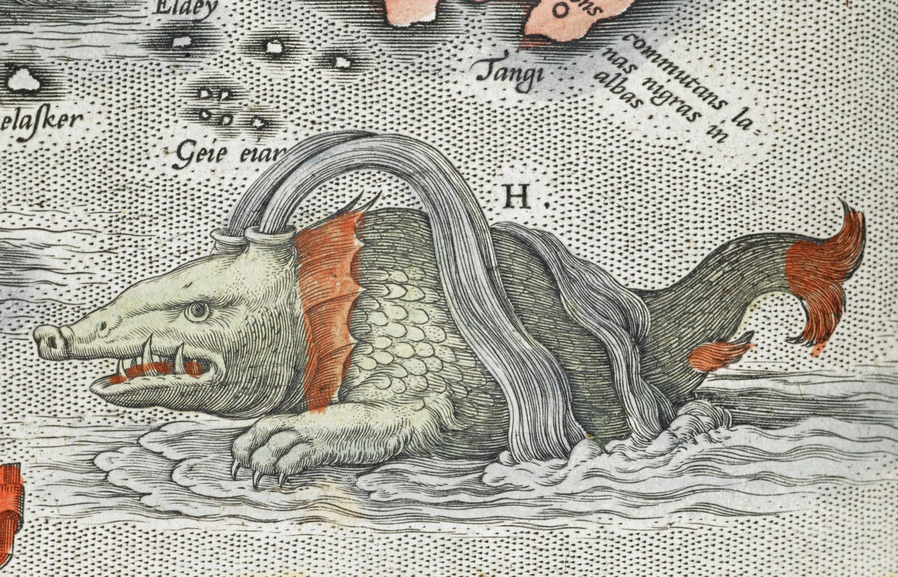 (Detail) eines Seeungeheuers, aus 