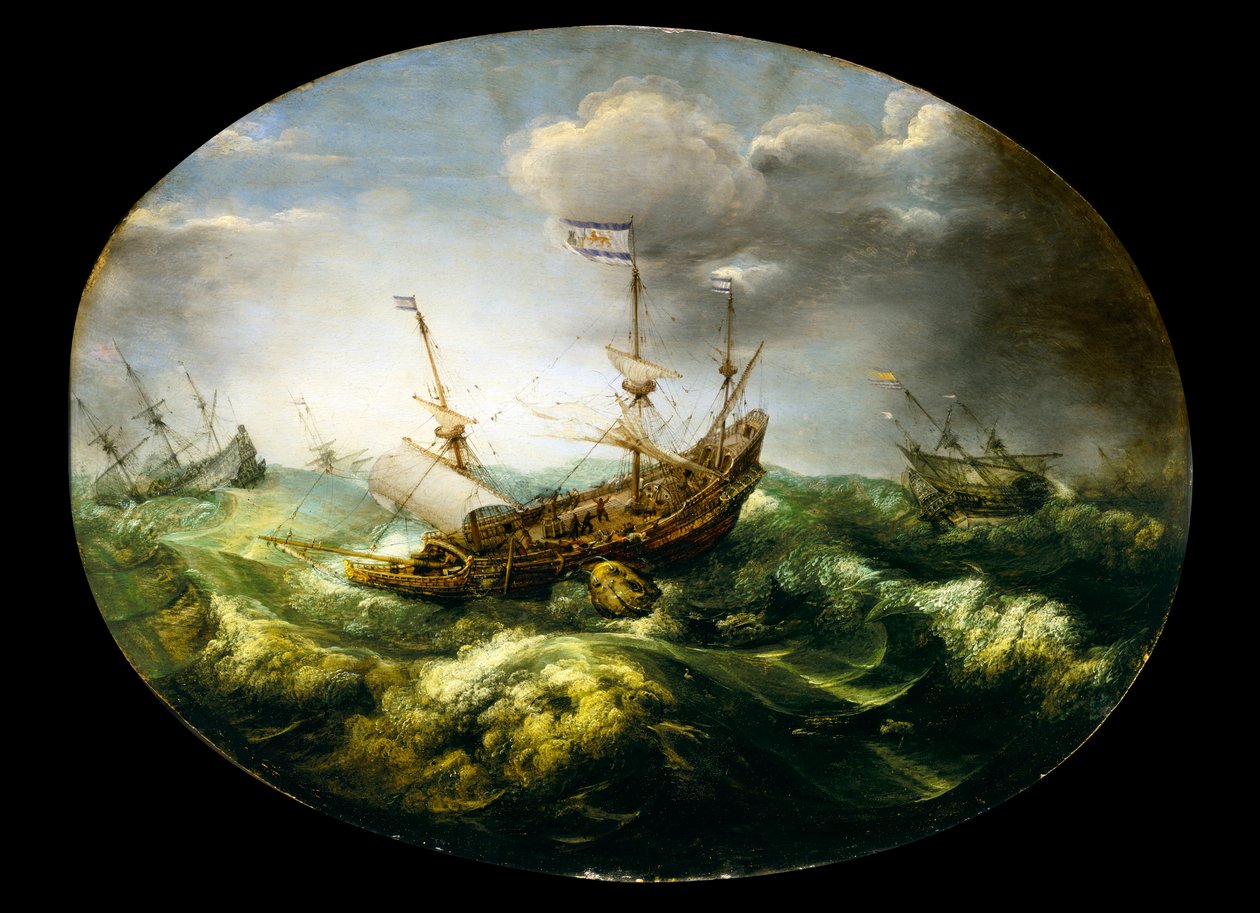 Jona und der Wal, frühes bis mittleres 17. Jahrhundert von Abraham Willaerts