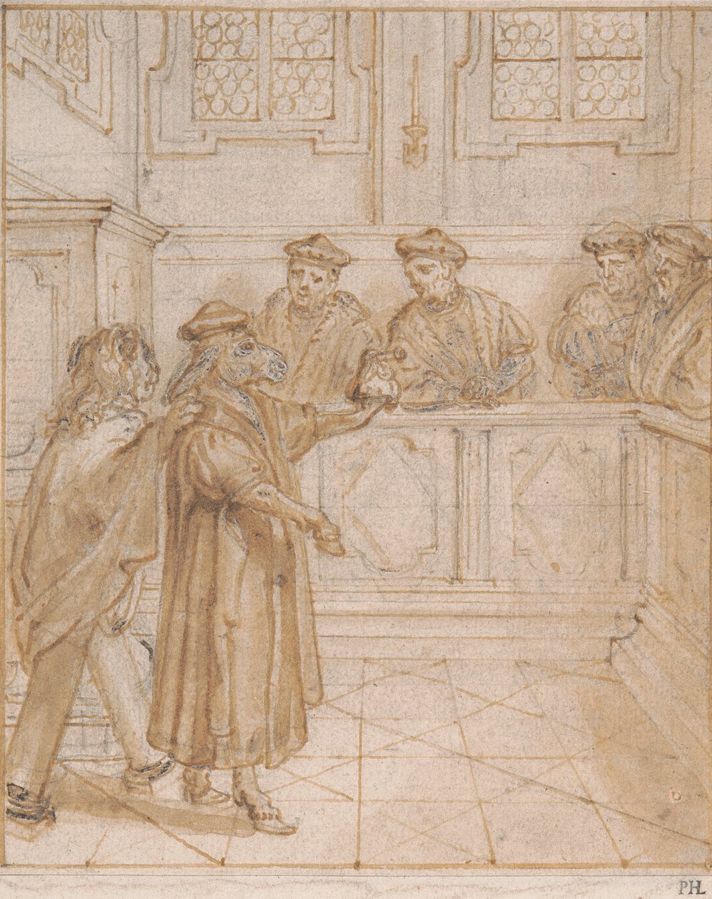 Doktor Esel (Eine Satire auf das Gesetz) von Abraham van Diepenbeeck