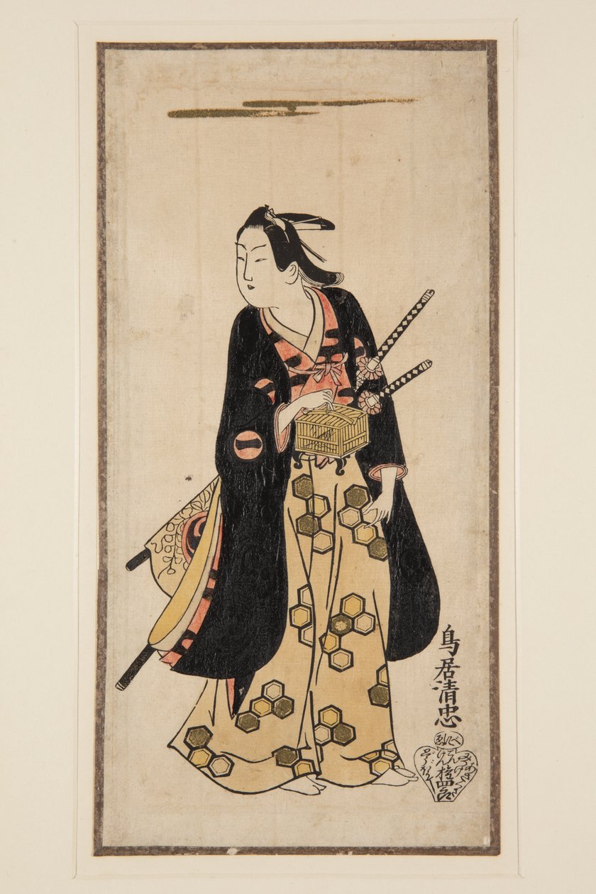 Schauspieler Ichikawa Monosuke I von Achille Cattaneo
