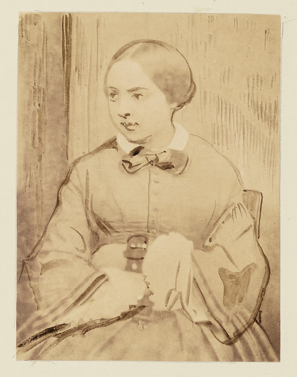 Porträt einer jungen Dame, wahrscheinlich Cécile Devéria von Achille Devéria