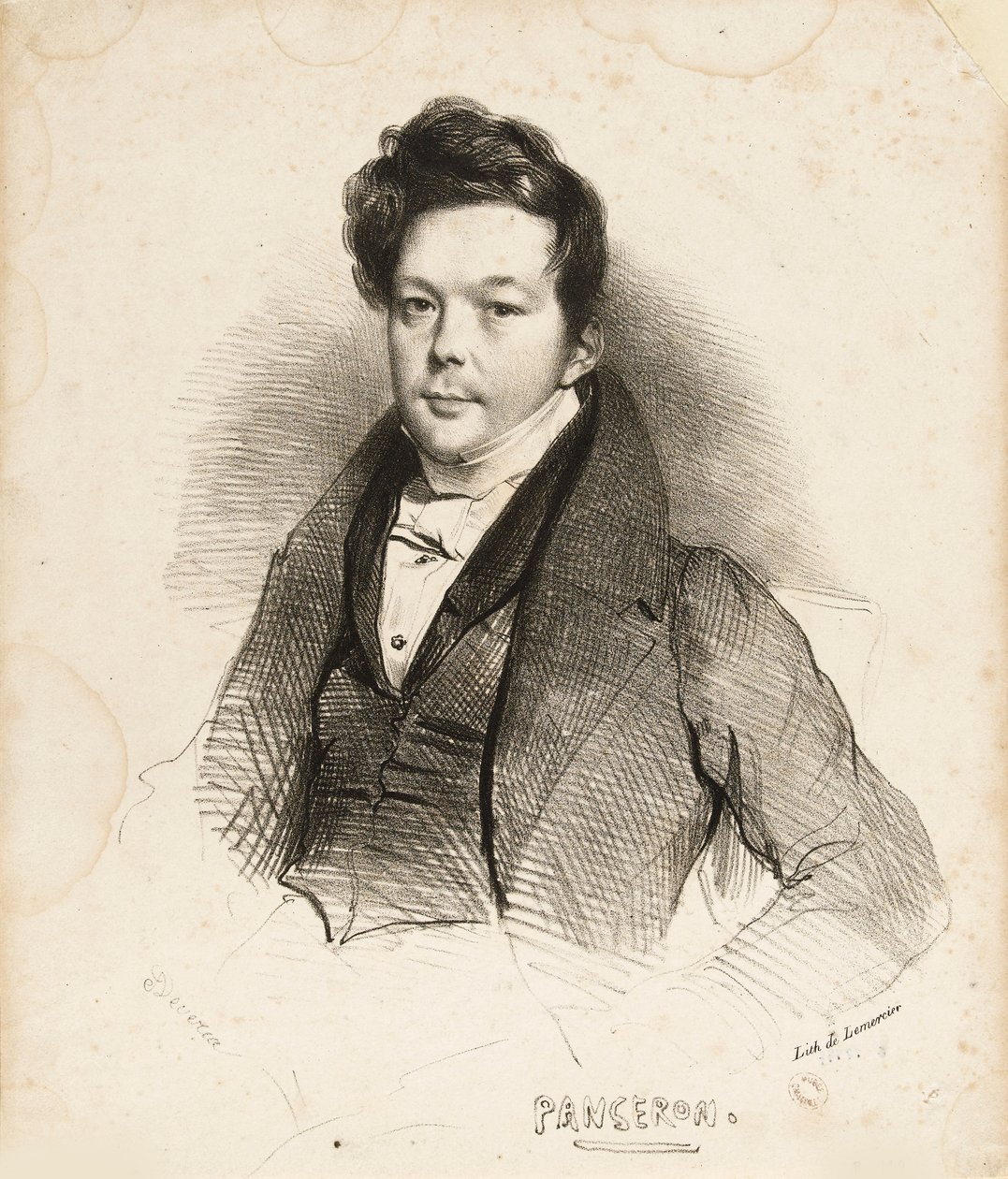 Porträt des Komponisten Auguste-Mathieu Panseron 1796-1859, 1832 von Achille Devéria