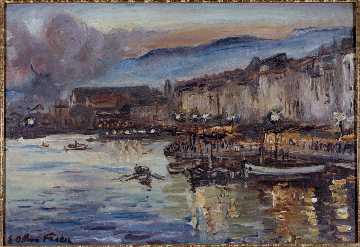Ansicht des Hafens von Toulon 20. Jahrhundert von Achille Emile Othon Friesz