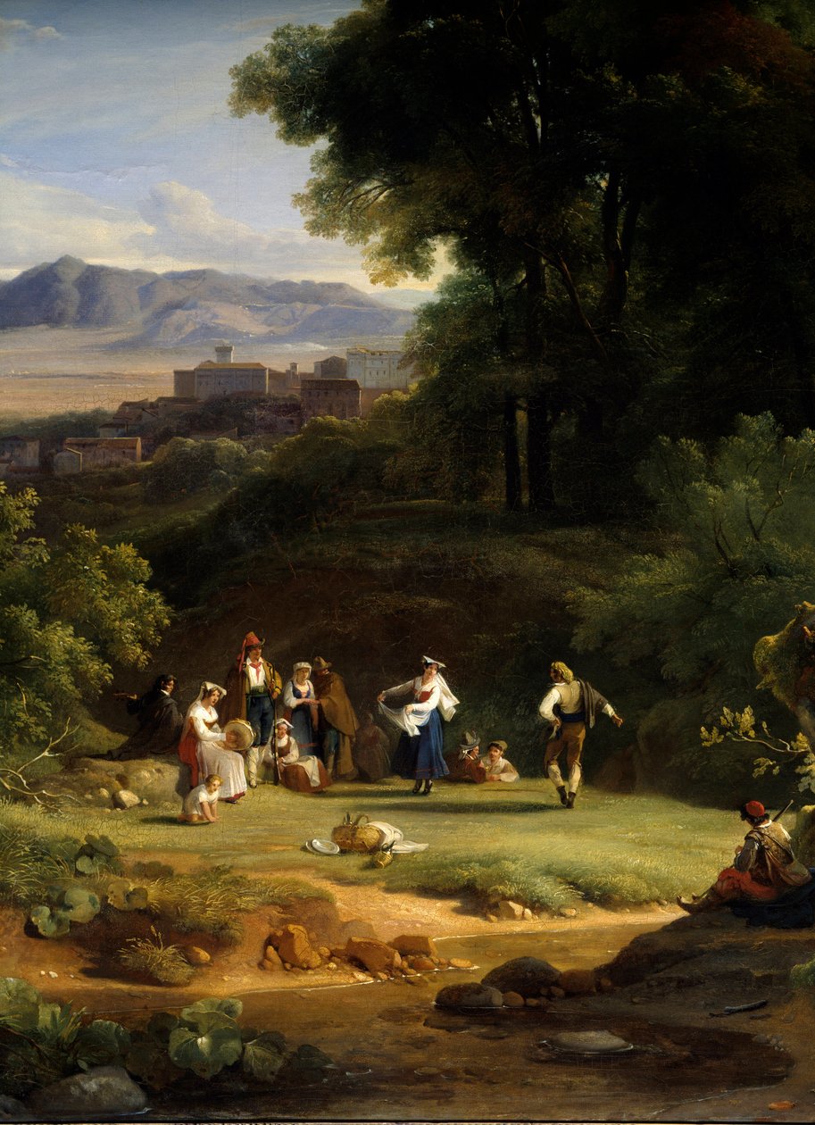 Landschaft inspiriert vom Blick auf Frascati von Achille Etna Michallon