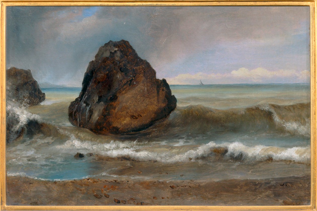 Meerblick in Salerno von Achille Etna Michallon