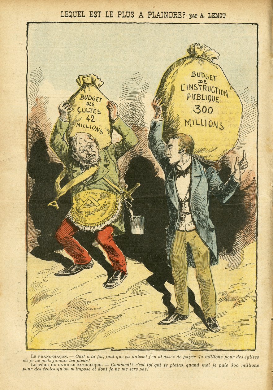 Illustration von Achille Lemot (1846-1909) in Le Pelerin von Achille Lemot