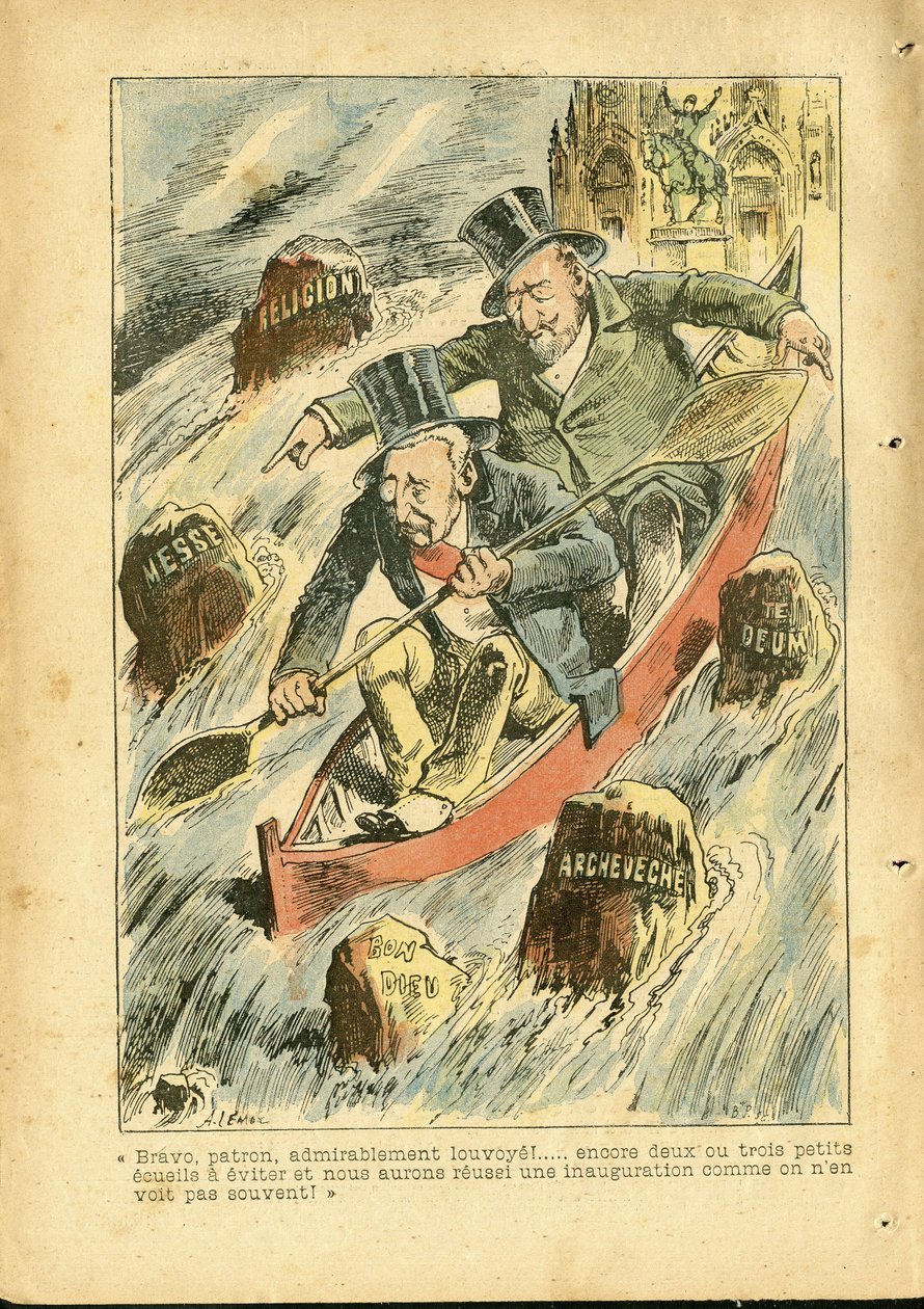 Illustration von Achille Lemot (1846-1909) in Le Pelerin von Achille Lemot