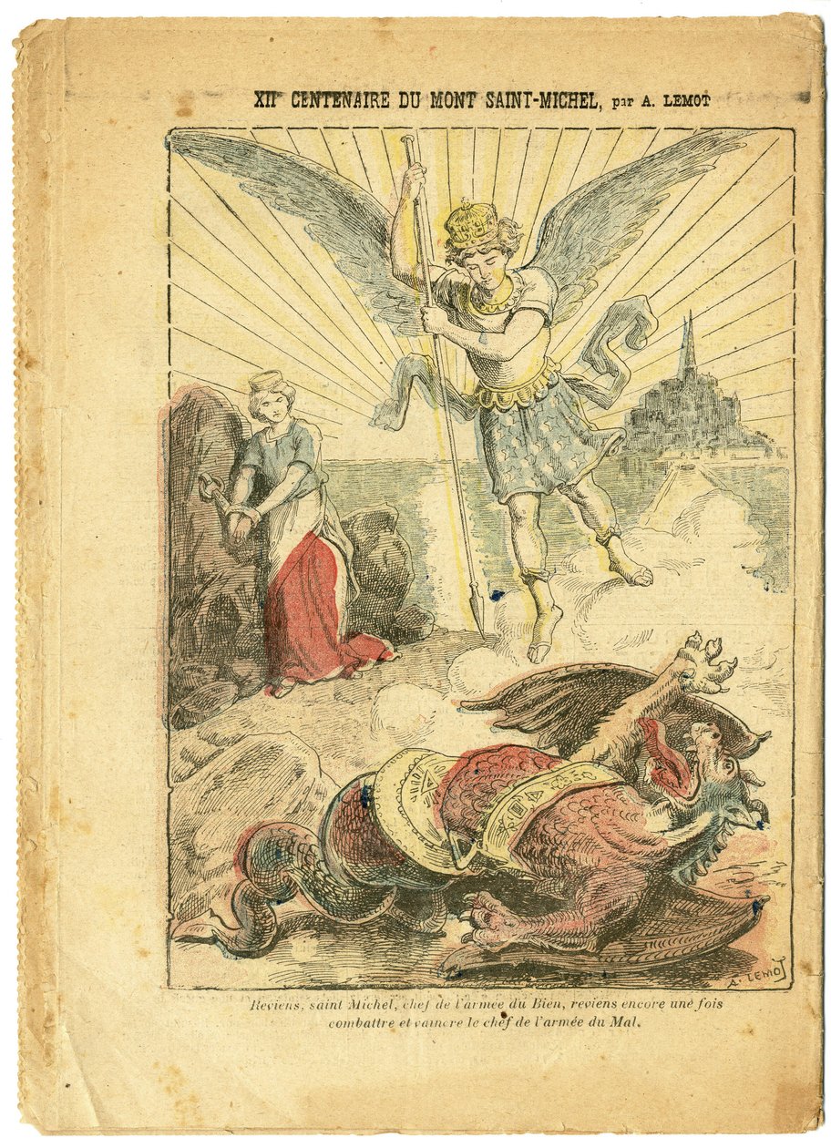 Illustration von Achille Lemot (1846-1909) in Le Pelerin von Achille Lemot