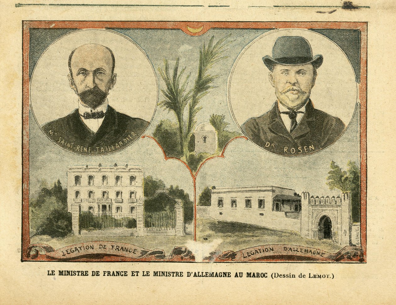Illustration von Achille Lemot (1846-1909) in Le Pelerin von Achille Lemot