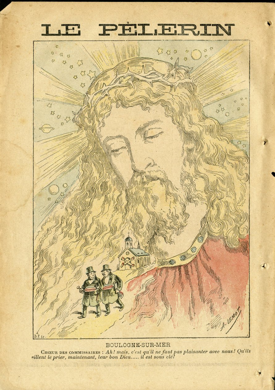 Illustration von Achille Lemot (1846-1909) in Le Pelerin von Achille Lemot