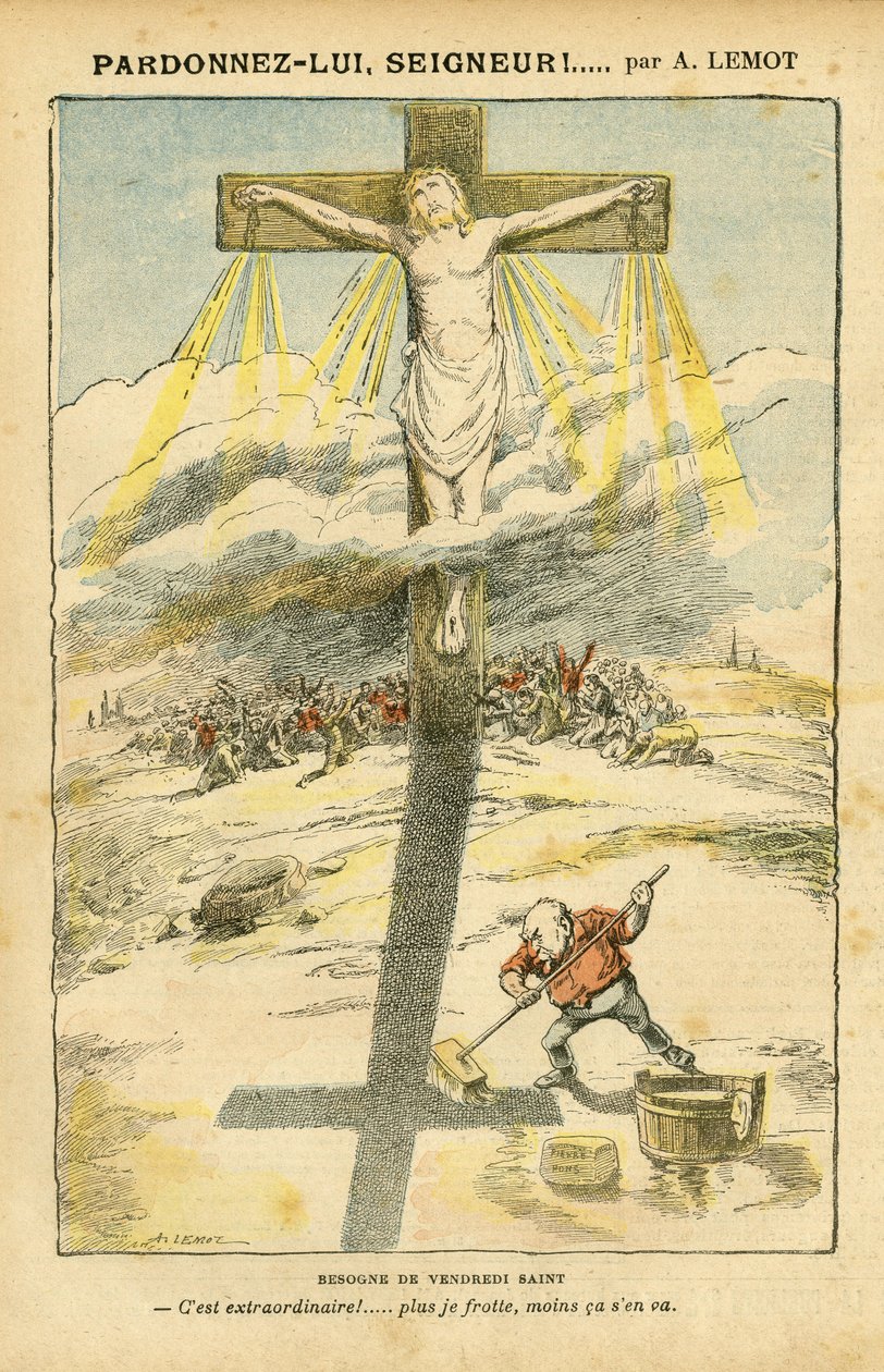 Illustration von Achille Lemot (1846-1909) in Le Pelerin von Achille Lemot