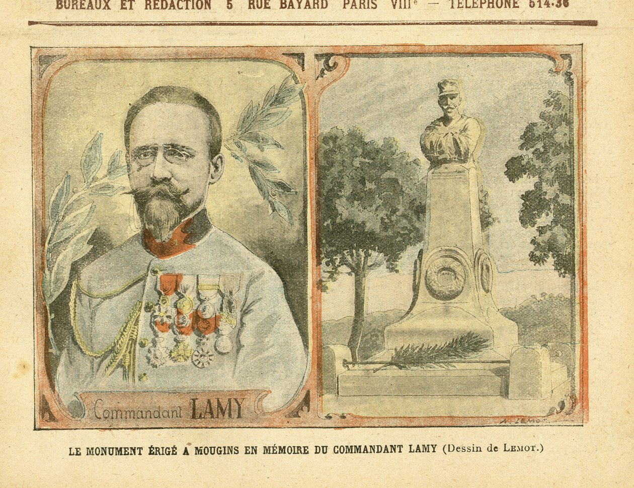 Illustration von Achille Lemot (1846-1909) in Le Pelerin von Achille Lemot