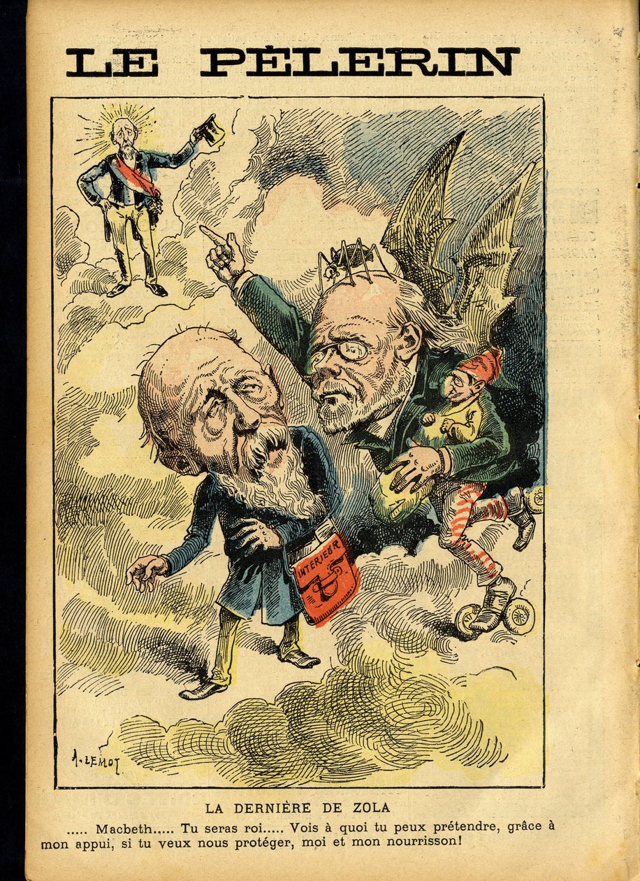 Illustration von Achille Lemot (1846-1909) in Le Pelerin von Achille Lemot