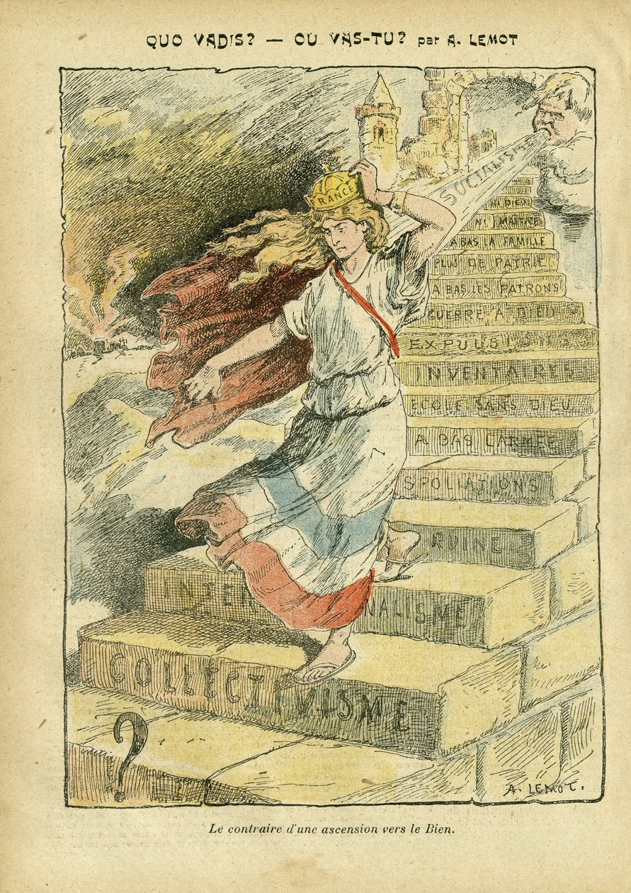 Illustration von Achille Lemot (1846-1909) in Le Pelerin von Achille Lemot